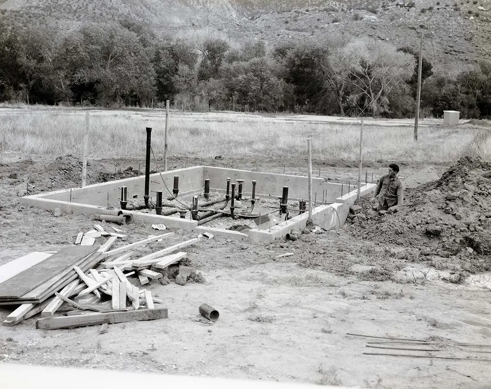 Rough-in plumbing during construction